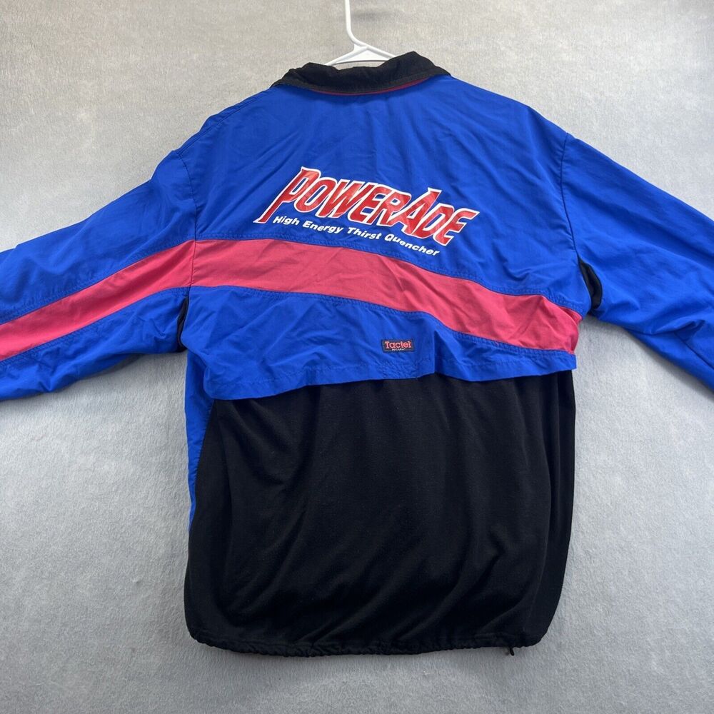 PowerAde Hind Jacket Mens L Made In USA 90’s Red Blue Tactel 24 Carat